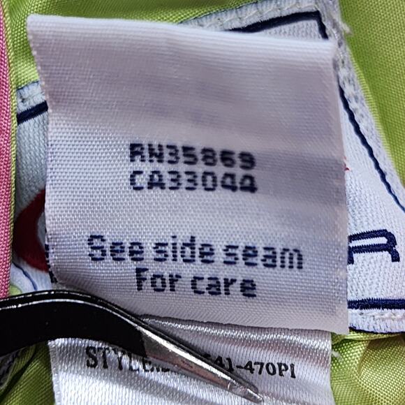 Roper Vest Womens S Pink Tan Neon Green Reversible Puffer Snap Western Retro - Picture 10 of 14